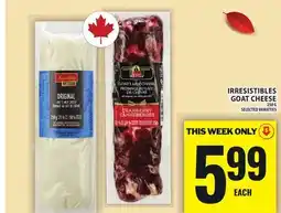 Food Basics IRRESISTIBLES GOAT CHEESE offer