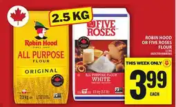Food Basics ROBINHOOD OR FIVEROSES FLOUR offer
