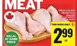 Food Basics FRESH CHICKEN DRUMSTICKS BAGGED offer