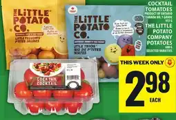 Food Basics COCKTAIL TOMATOES OR THE LITTLE POTATO COMPANY POTATOES offer