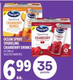 Metro OCEAN SPRAY SPARKLING CRANBERRY DRINKS offer