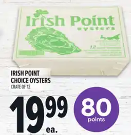 Metro IRISH POINT CHOICE OYSTERS offer