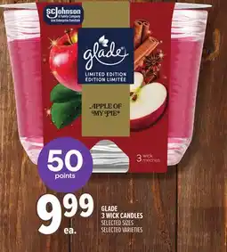 Metro GLADE 3 WICK CANDLES offer