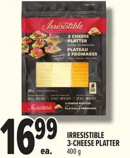 Metro IRRESISTIBLE 3-CHEESE PLATTER offer