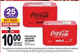 Metro COCA-COLA OR CANADA DRY SOFT DRINKS offer