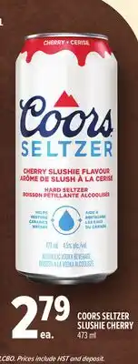 Metro COORS SELTZER SLUSHIE CHERRY offer