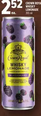 Metro CROWN ROYAL WHISKY LEMONADE offer