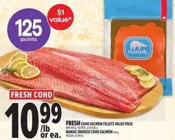 Metro FRESH COHO SALMON FILLETS VALUE PACK offer