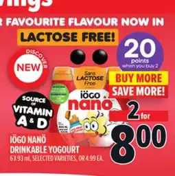 Metro IÖGO NANÖ DRINKABLE YOGOURT offer