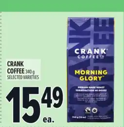 Metro CRANK COFFEE offer