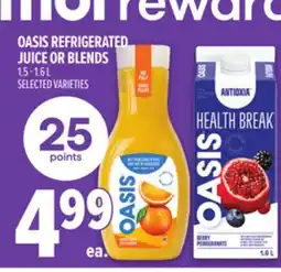 Metro OASIS REFRIGERATED JUICE OR BLENDS offer