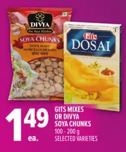 Metro GITS MIXES OR DIVYA SOYA CHUNKS offer