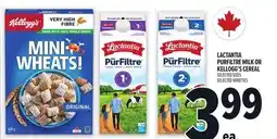 Metro LACTANTIA PURFILTRE MILK OR KELLOGG'S CEREAL offer