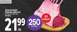 Metro FRESH OR FROZEN FRENCHED LAMB RACK offer