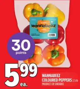 Metro WANNABEEZ COLOURED PEPPERS offer