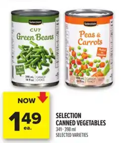 Metro SELECTION CANNED VEGETABLES offer