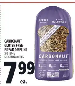 Metro CARBONAUT GLUTEN FREE BREAD OR BUNS offer