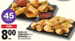 Metro FRESH 2 GO SPRING ROLLS 12 UN EMPANADAS 6 UN offer