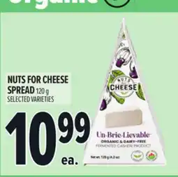 Metro NUTS FOR CHEESE SPREAD offer