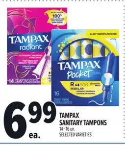Metro TAMPAX SANITARY TAMPONS offer