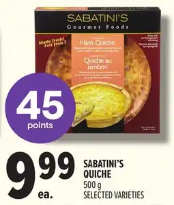 Metro SABATINI'S QUICHE offer