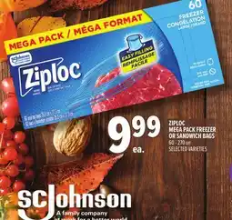 Metro ZIPLOC MEGA PACK FREEZER OR SANDWICH BAGS offer