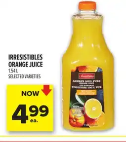 Metro IRRESISTIBLES ORANGE JUICE offer