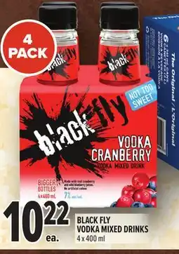 Metro BLACK FLY VODKA MIXED DRINKS offer