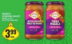 Food Basics PATAK'S COOKING SAUCE offer
