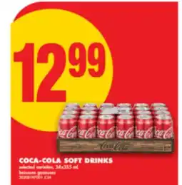No Frills COCA-COLA SOFT DRINKS, 24x355 mL offer