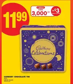 No Frills CADBURY CHOCOLATE TIN, 353 g offer