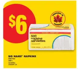 No Frills NO NAME NAPKINS, 500's offer