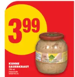 No Frills KUHNE SAUERKRAUT, 796 mL offer