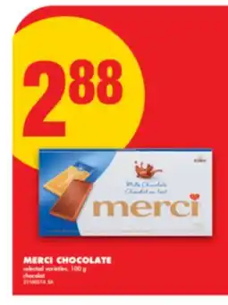 No Frills MERCI CHOCOLATE, 100 g offer