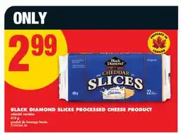 No Frills BLACK DIAMOND SLICES PROCESSED CHEESE PRODUCT, 410 g offer