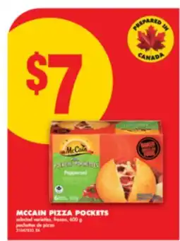 No Frills MCCAIN PIZZA POCKETS, 600 g offer
