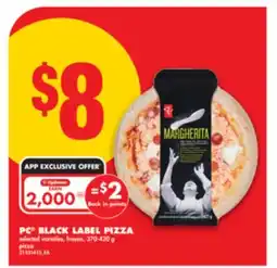 No Frills PC BLACK LABEL PIZZA, 370-420 g offer