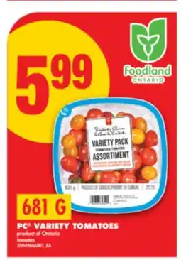 No Frills PC VARIETY TOMATOES, 681 G offer