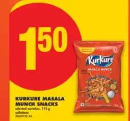 No Frills KURKURE MASALA MUNCH SNACKS, 115 g offer