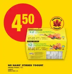 No Frills NO NAME STIRRED YOGURT, 12's offer