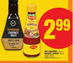 No Frills KFI CHUTNEY 455 mL or MAGGI SAUCE 340 mL offer