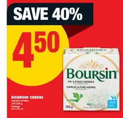 No Frills BOURSIN CHEESE, 150-220 g offer