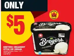 No Frills BREYERS CREAMERY STYLE ICE CREAM, 1.41 L offer