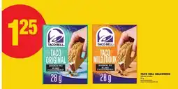 No Frills TACO BELL SEASONING, 28 g offer