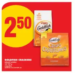 No Frills GOLDFISH CRACKERS, 167-227 g offer