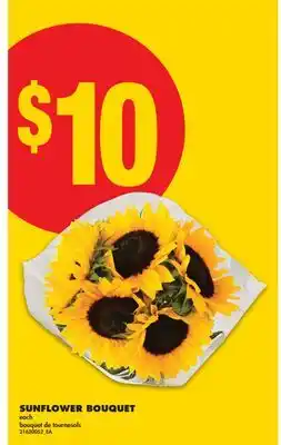 No Frills SUNFLOWER BOUQUET offer