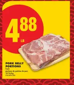 No Frills PORK BELLY PORTIONS offer