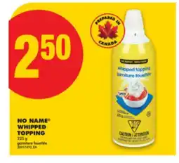 No Frills NO NAME WHIPPED TOPPING, 225 g offer