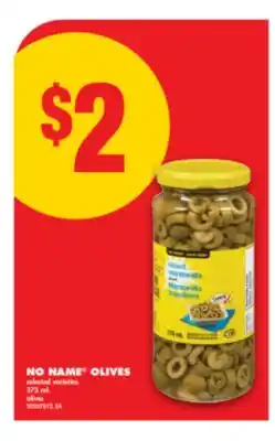 No Frills NO NAME OLIVES, 375 mL offer