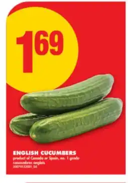 No Frills ENGLISH CUCUMBERS offer
